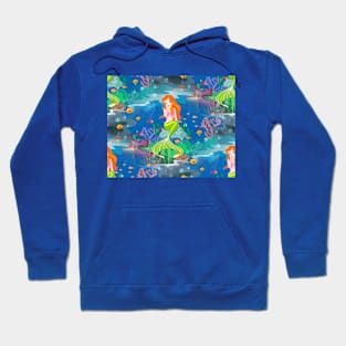 redhead mermaid Hoodie